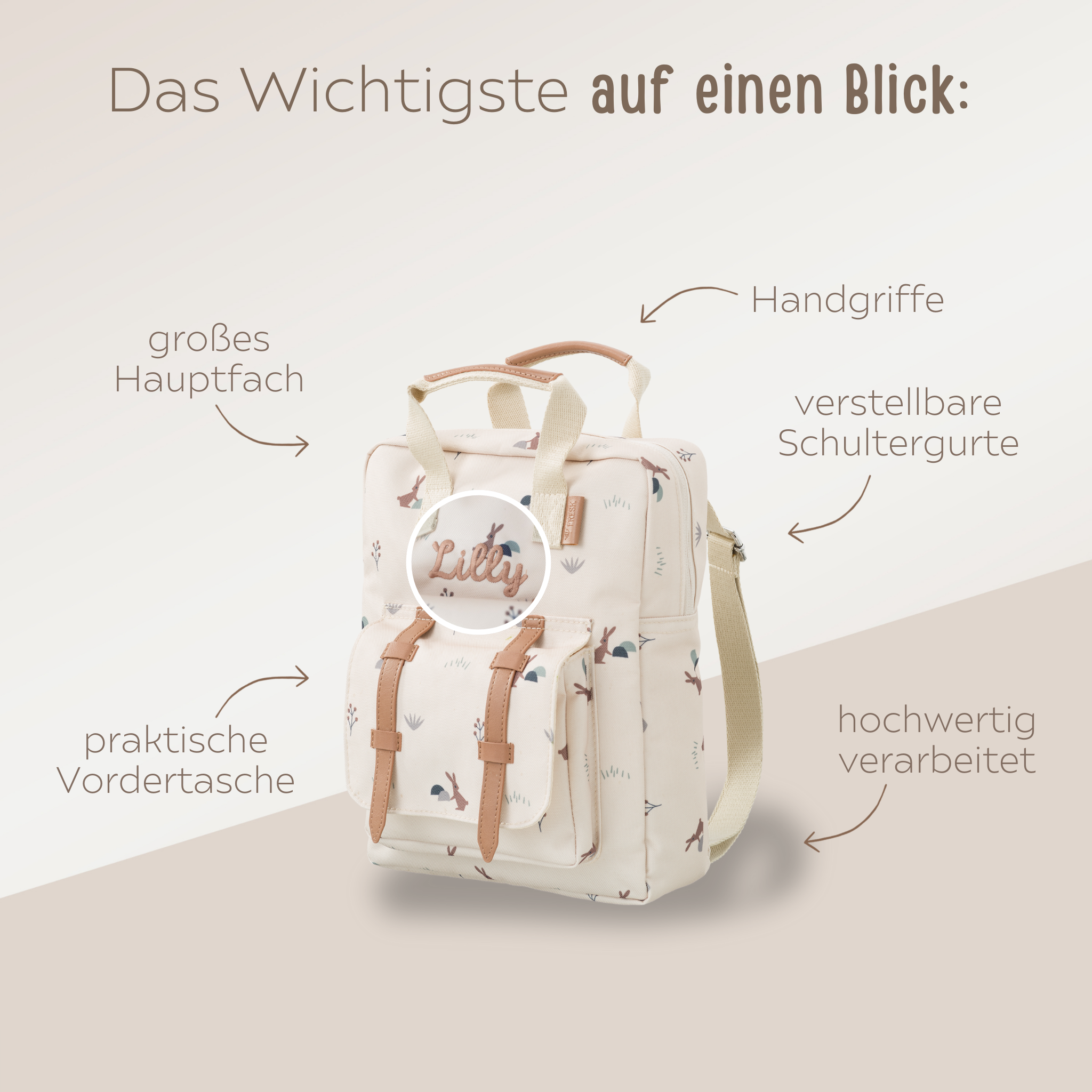 FRESK Kindergartenrucksack personalisiert