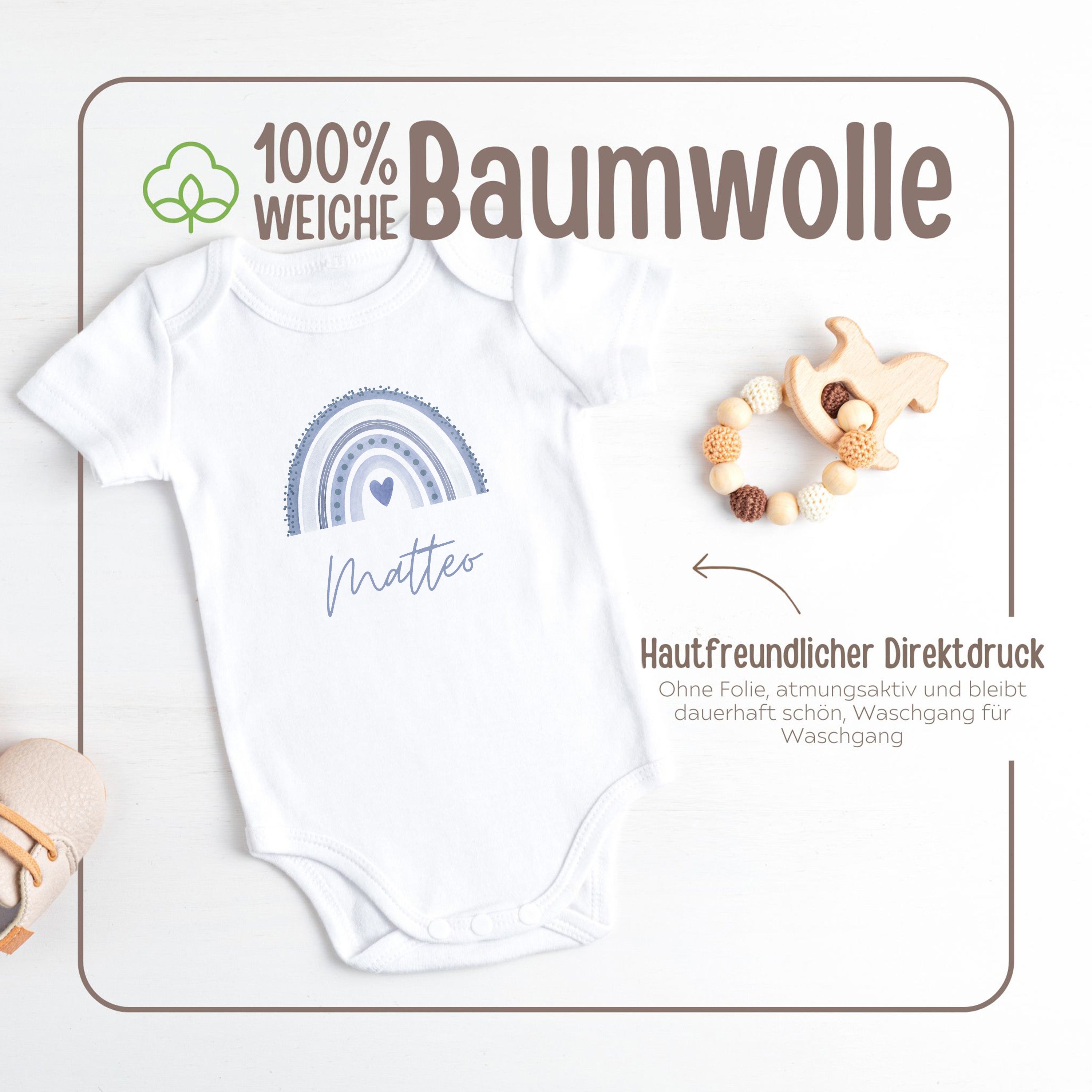 Baby Body "Regenbogen" personalisiert