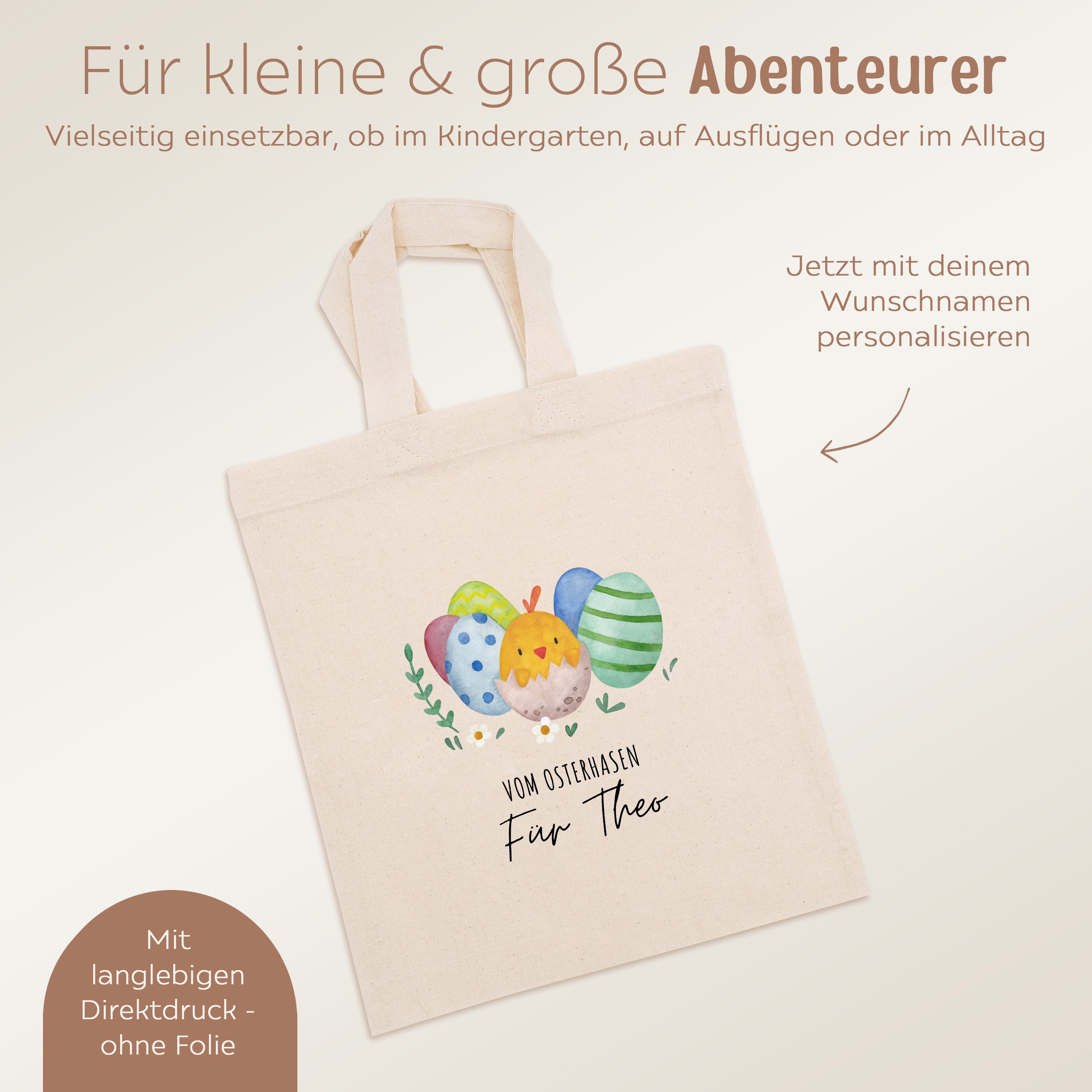 Stoffbeutel "Ostern" personalisiert