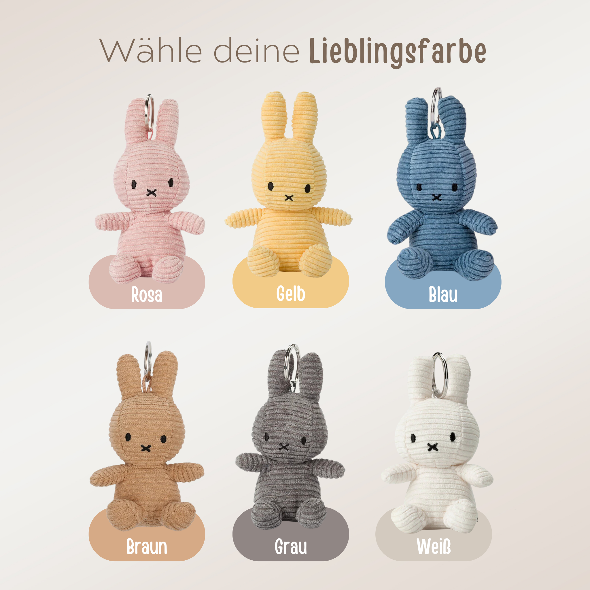 BON TON TOYS Schlüsselanhänger - Miffy Cord