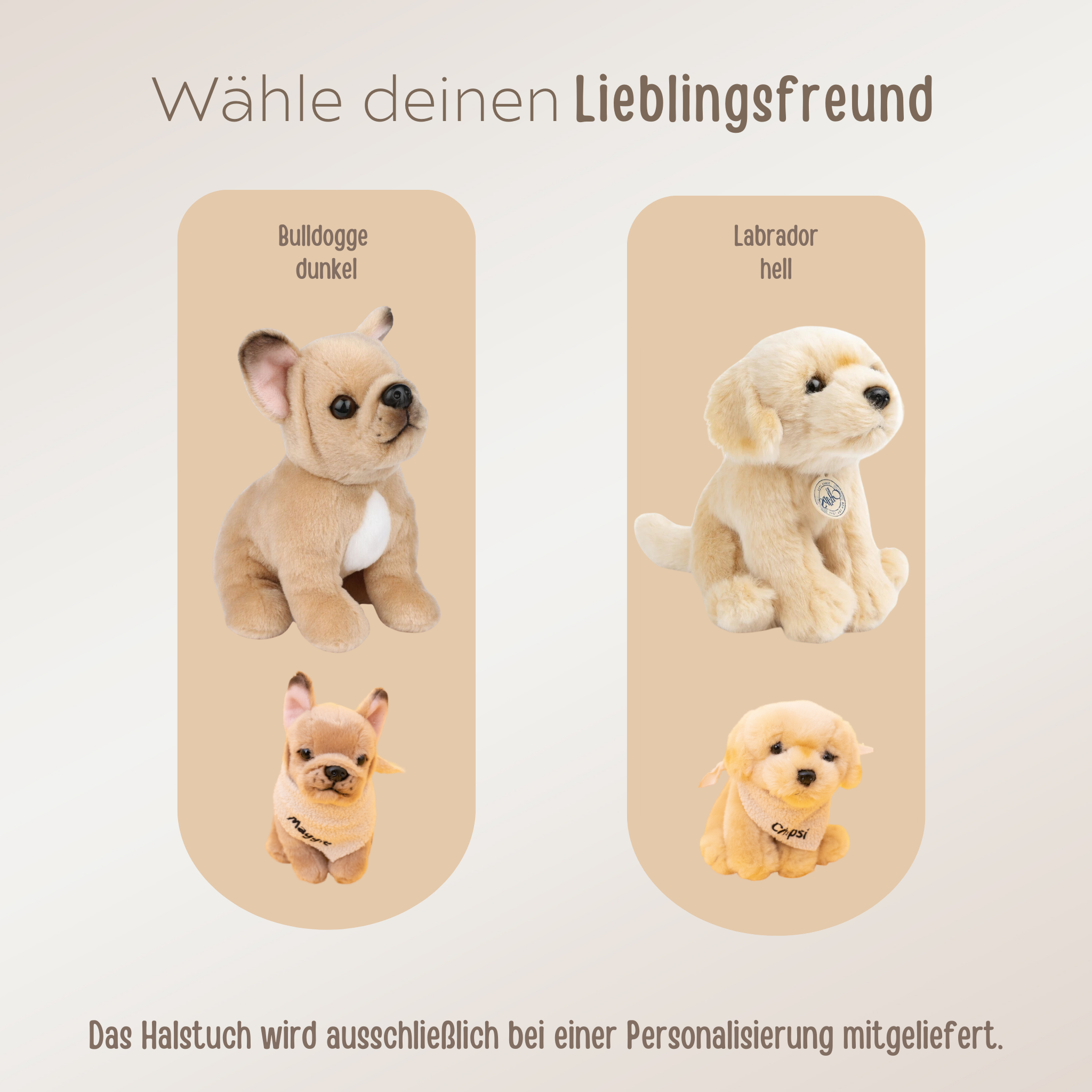 Bon Ton Toys Kuscheltier personalisiert - Hund