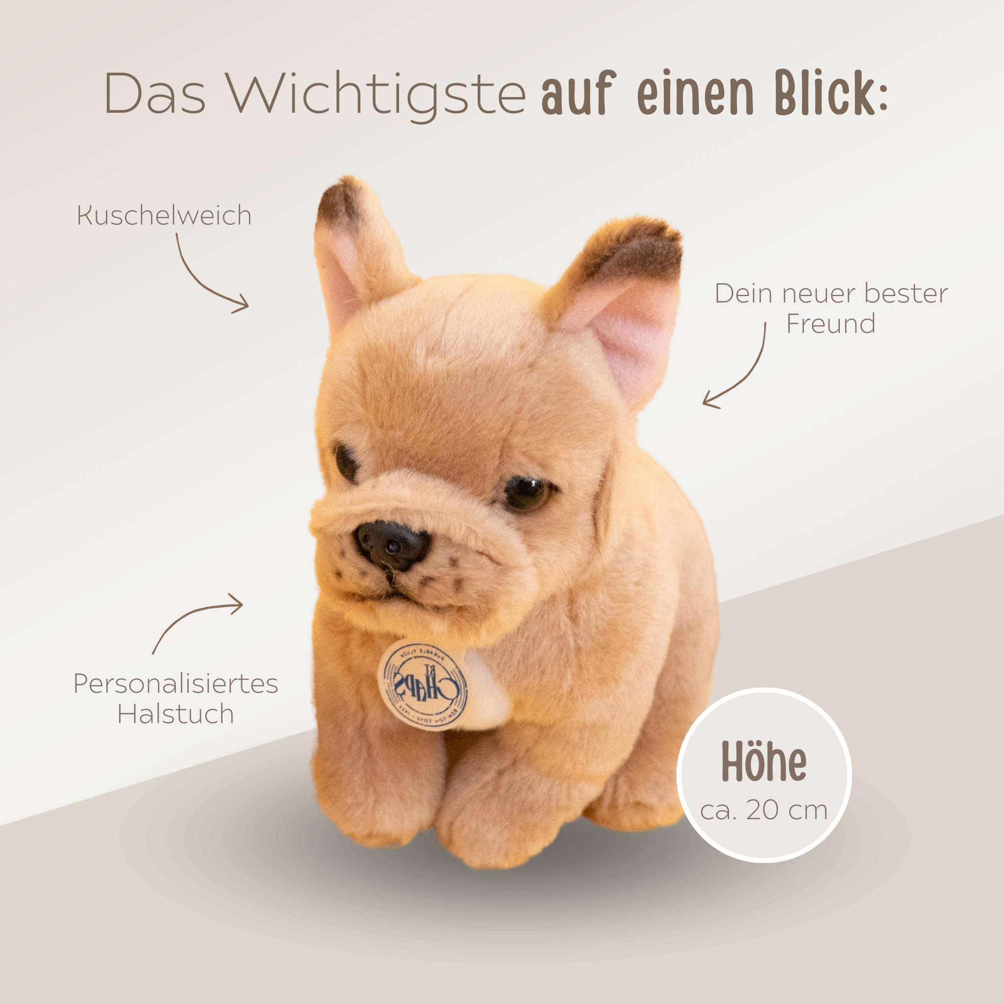 Bon Ton Toys Kuscheltier personalisiert - Hund