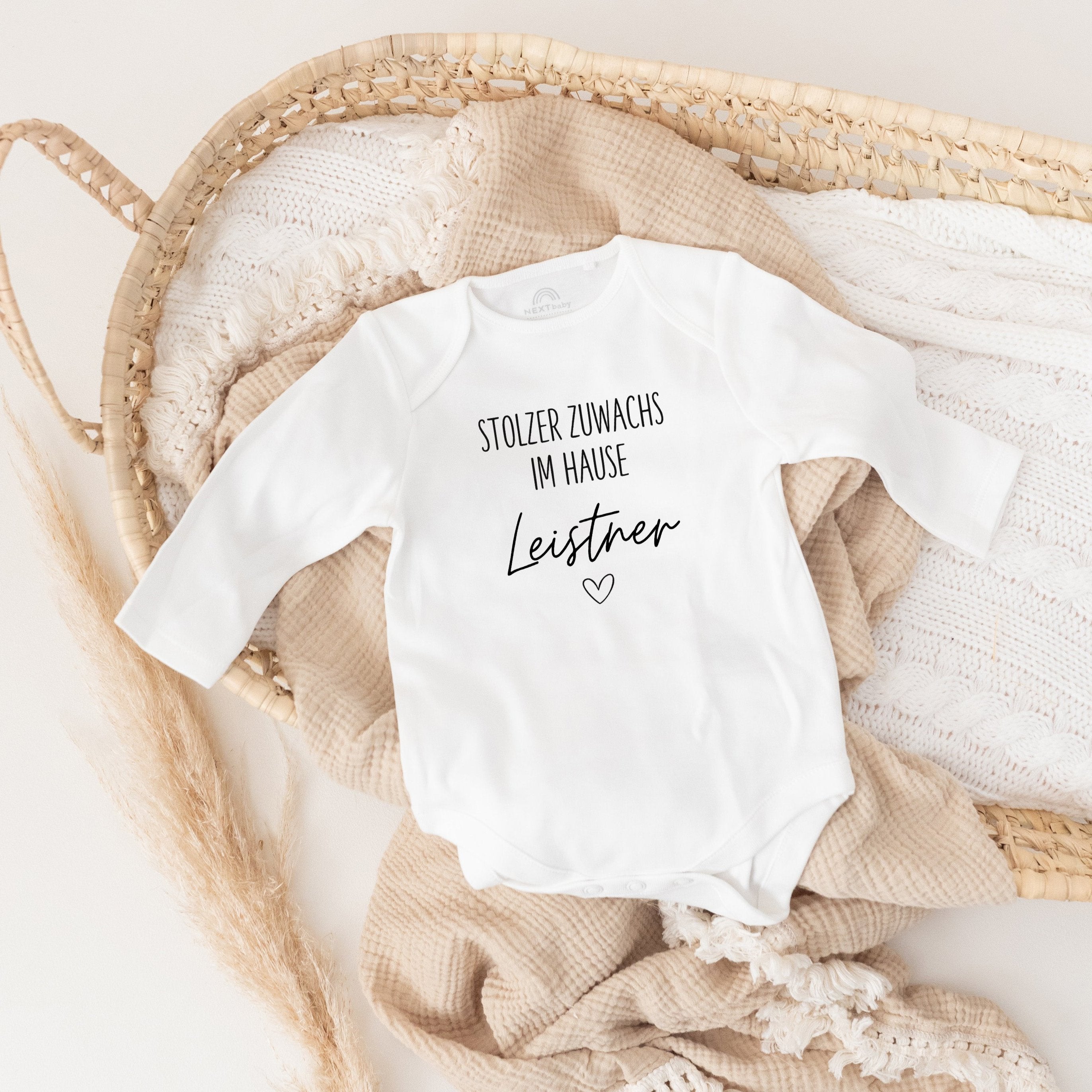 Baby Body "Stolzer Zuwachs" personalisiert