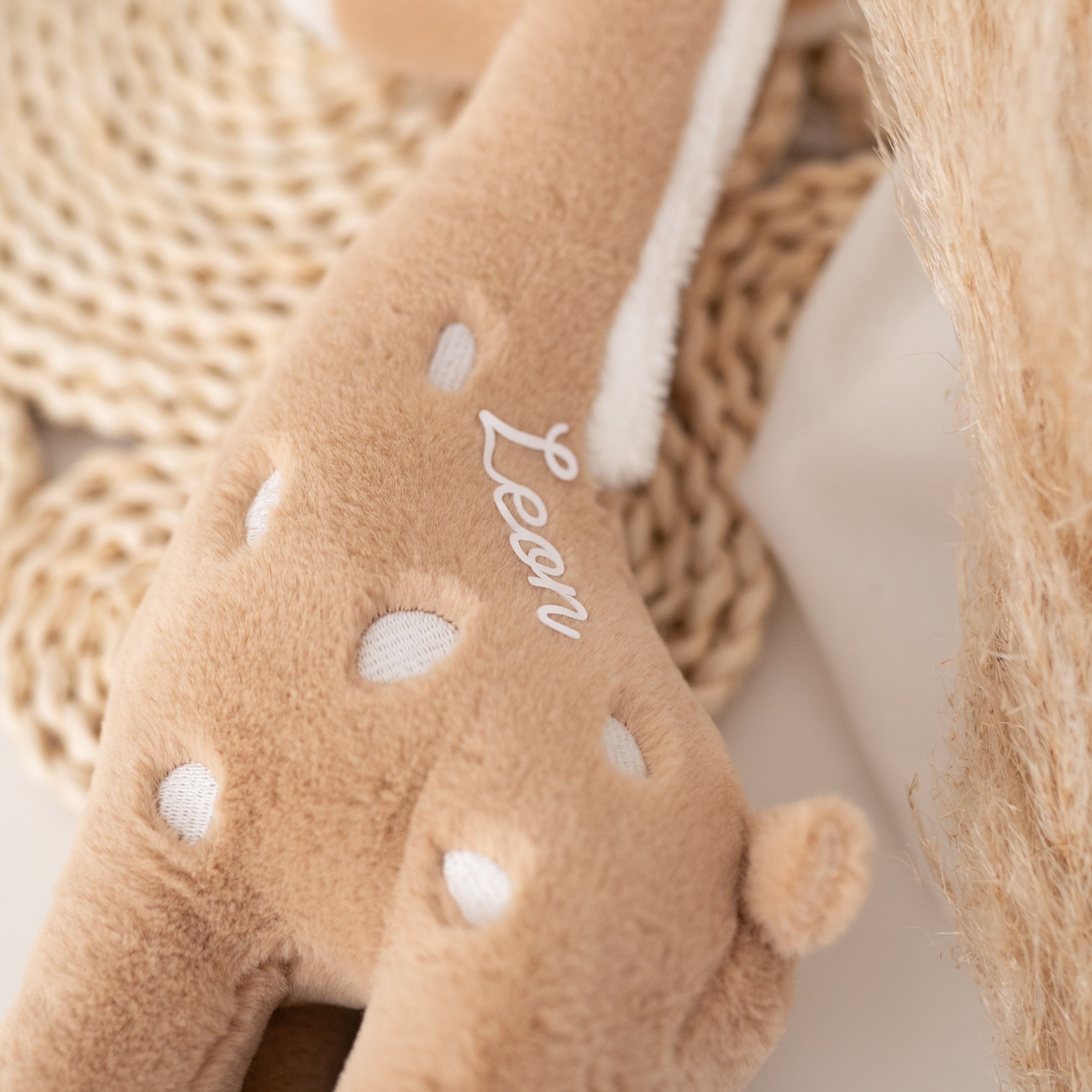 JOLLEIN Kuscheltier Giraffe personalisierbar