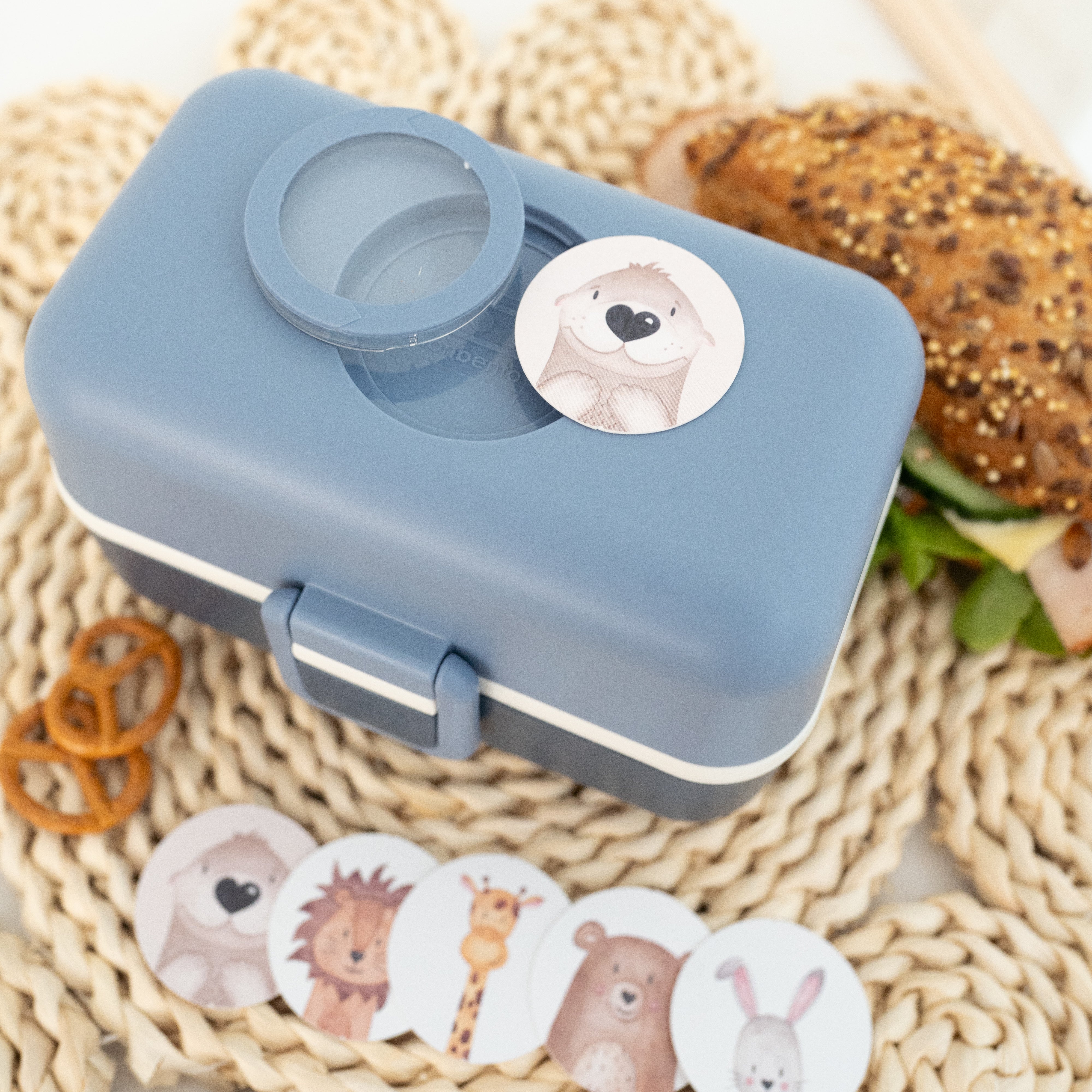 MONBENTO Tresor Lunchbox Uni mit Tierplättchen personalisiert