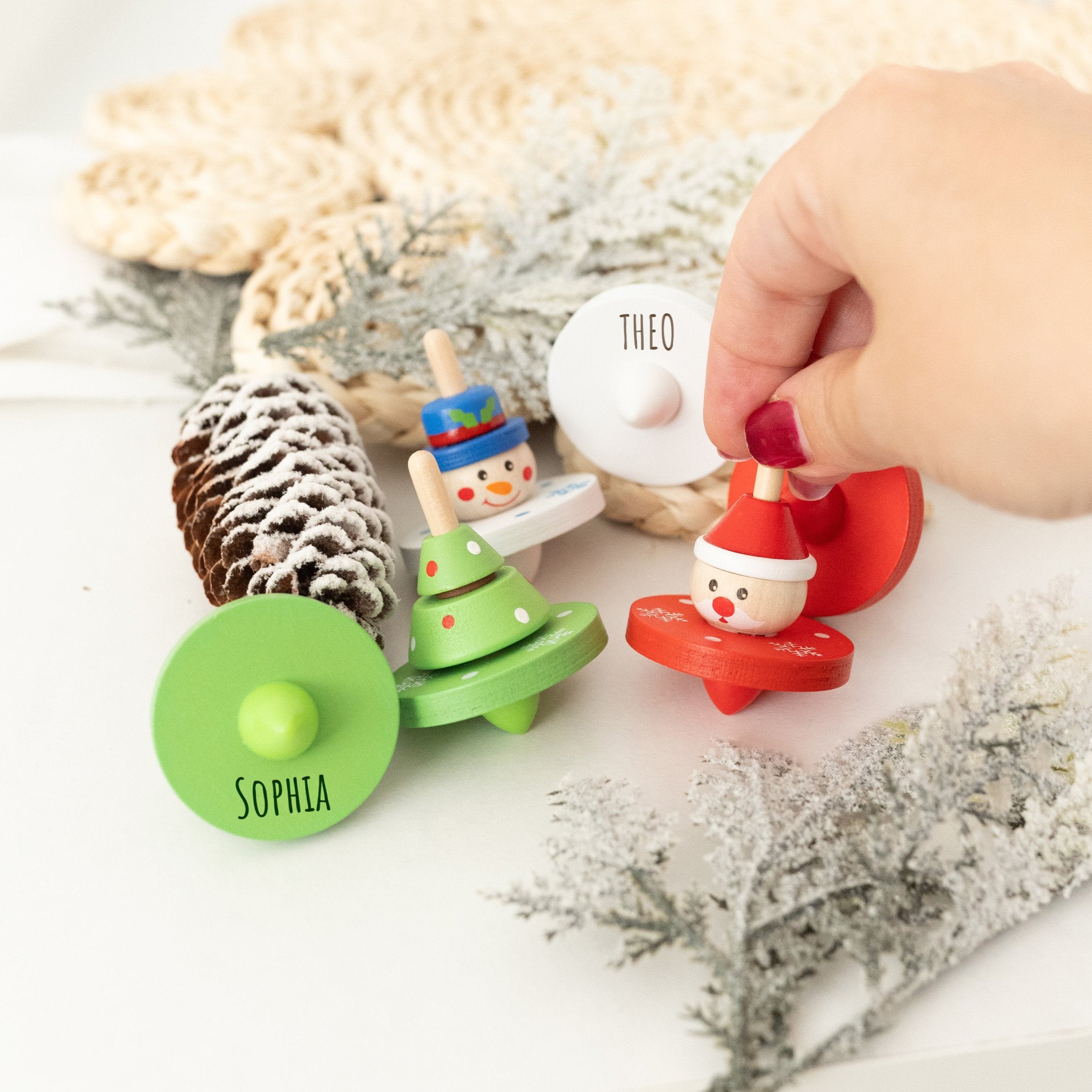 SMALL FOOT Kreisel "Weihnachten" personalisiert