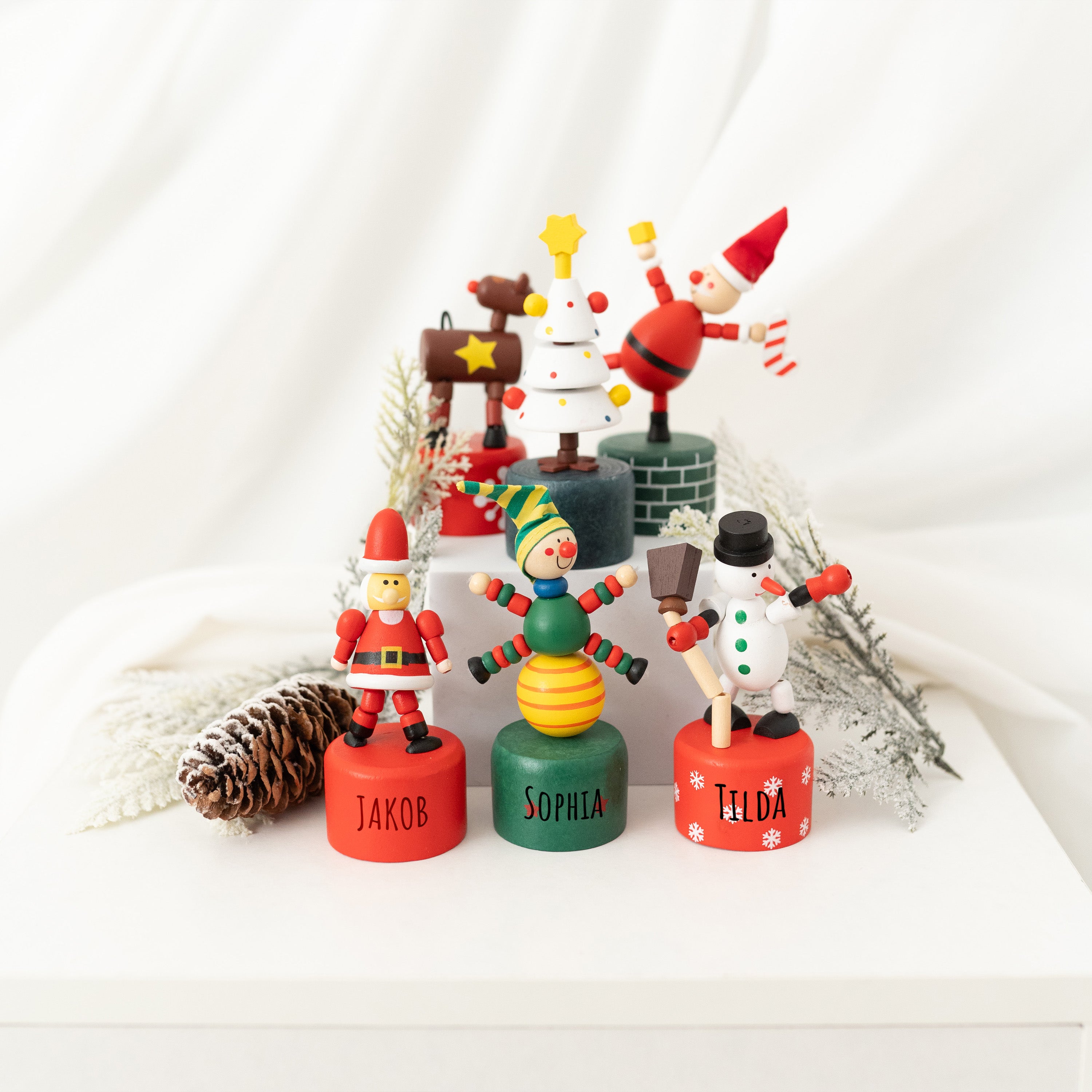 SMALL FOOT Drückerfiguren - Weihnachten