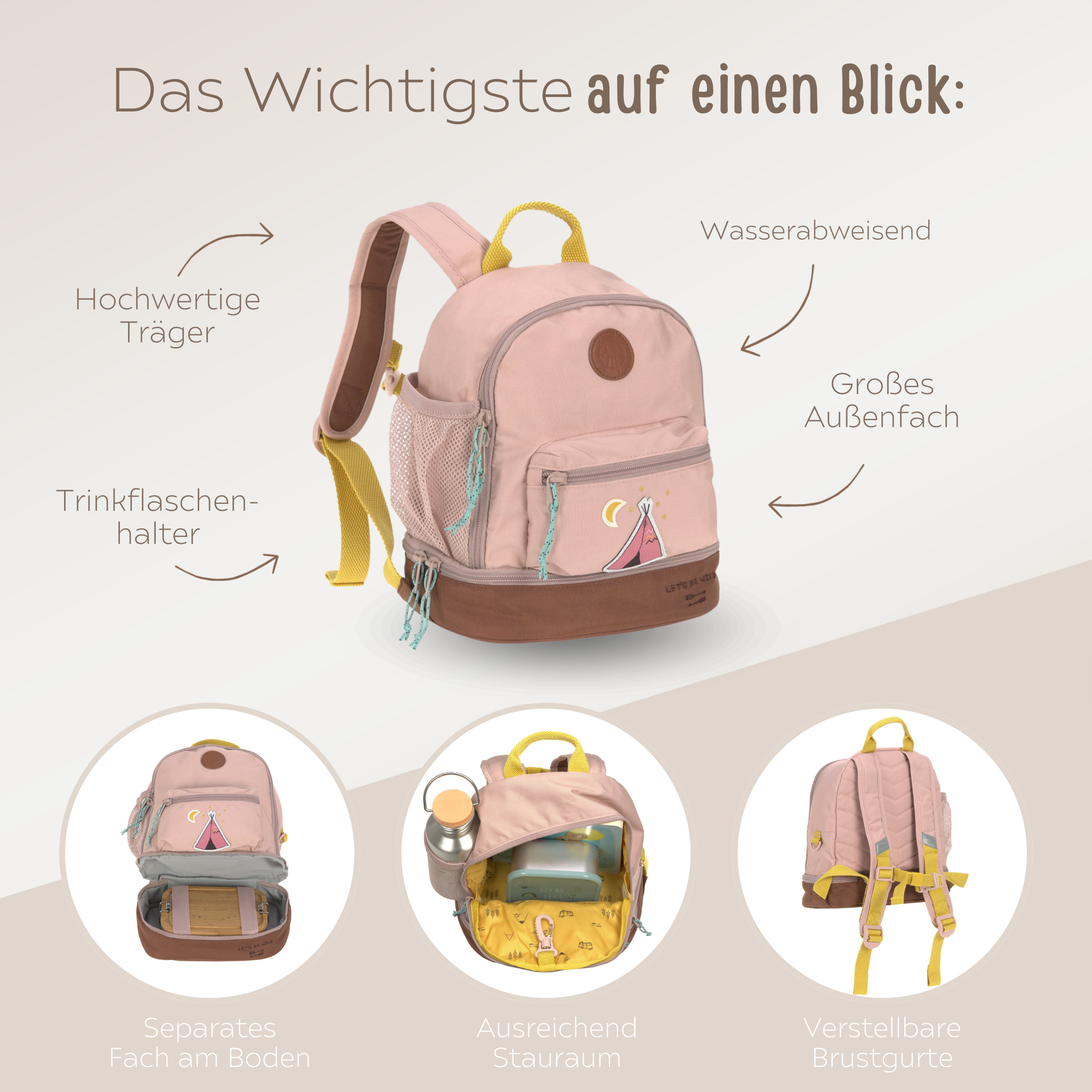 LÄSSIG Rucksack "Adventure" personalisiert