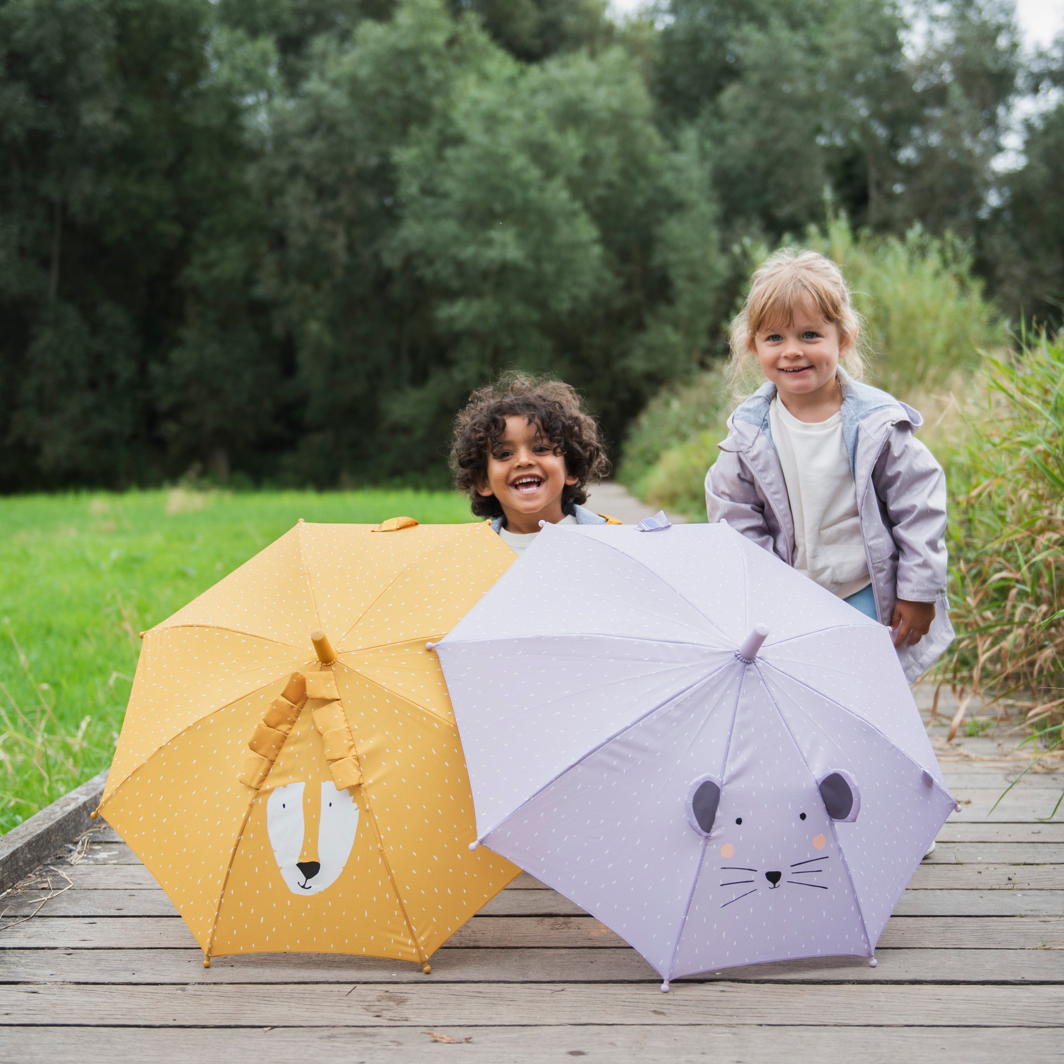 Kinder Regenschirm personalisiert - Tiere