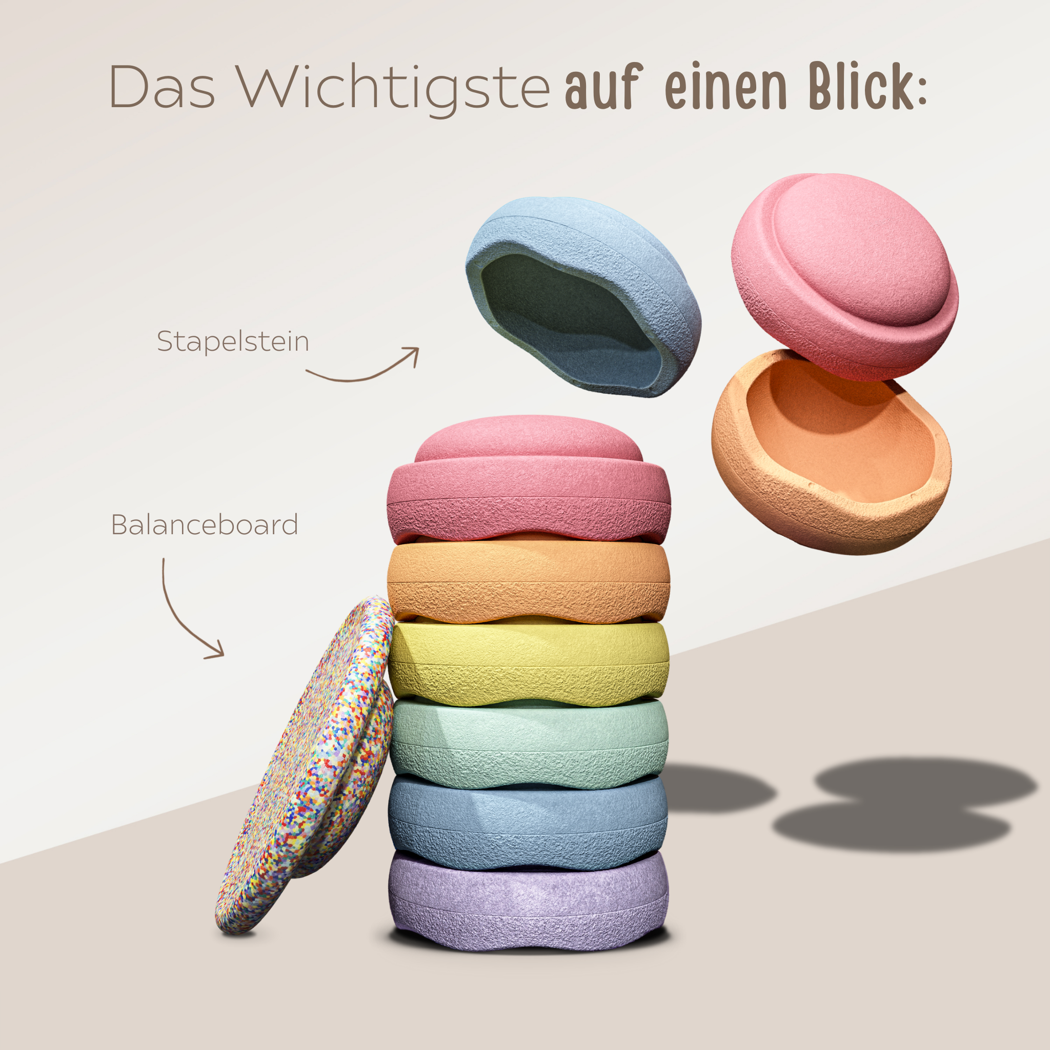 stapelstein® Regenbogen-Set